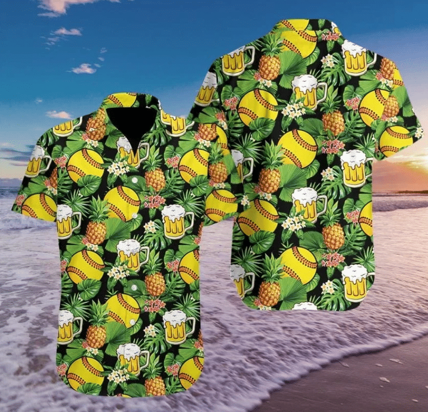 Fastpitch Softballs And Beer Hawaiian Shirt  Unisex  Adult  Hw1502
