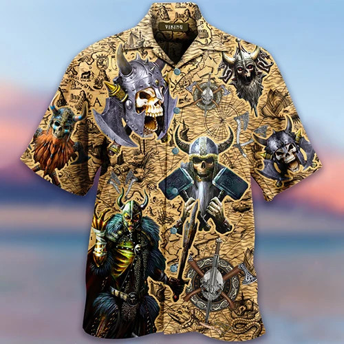 Fight Like A Viking Hawaiian Shirt  Unisex  Adult  Hw5671