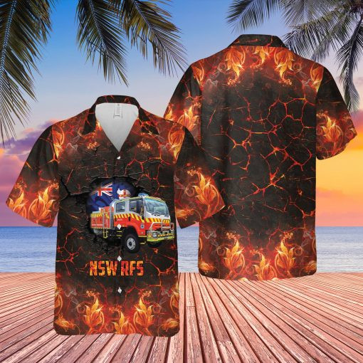 Fire Truck Hawaiian Shirt  Unisex  Adult  Hw5209