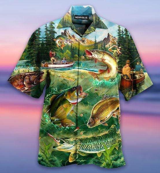 Fishing The Lake Is Calling And I Must Go Hawaiian Shirt  Unisex  Adult  Hw2901
