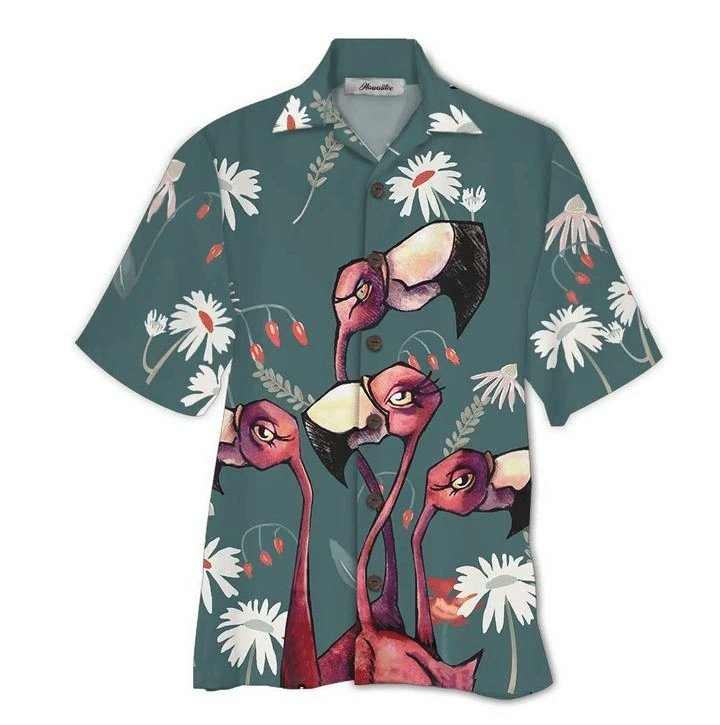 Flamingo Colorful Hawaiian Shirt  Unisex  Adult  Hw5688