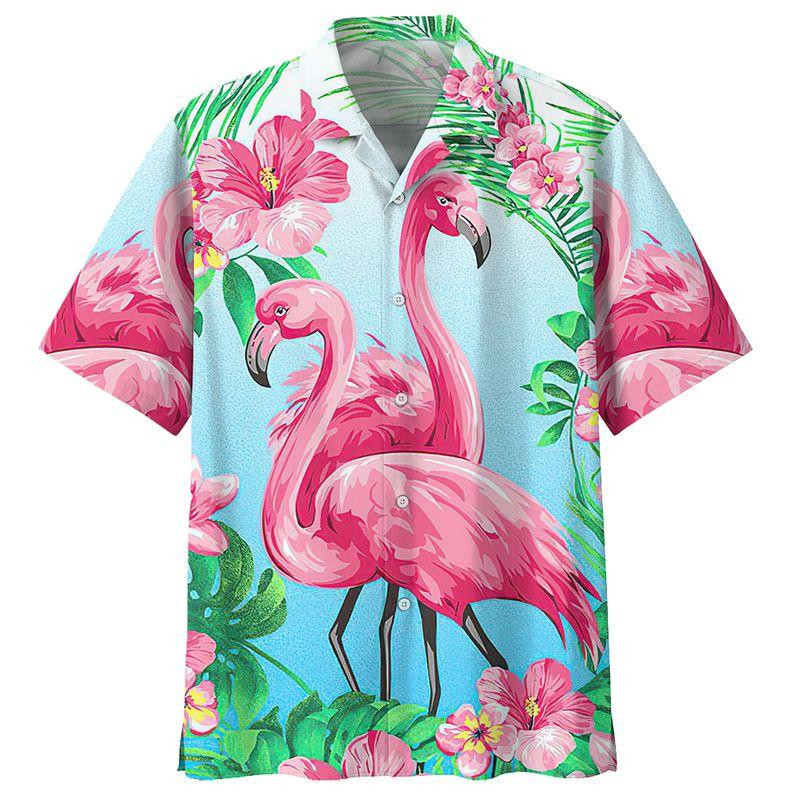 Flamingo Hawaiian Shirt  Hawaiian Shirt For Men  Hawaiian Shirt For Women  Hw3895