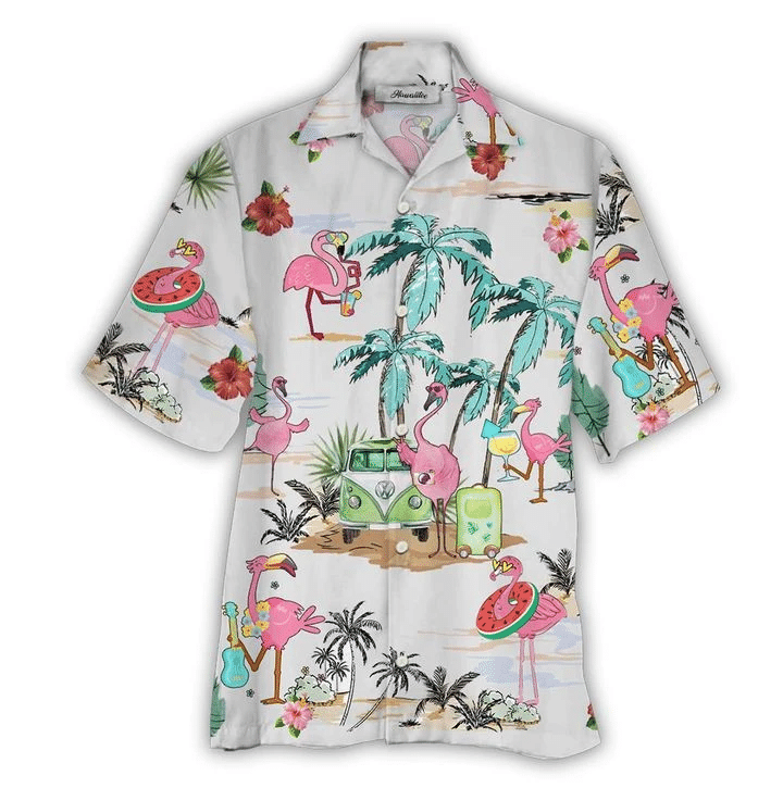 Flamingo Hawaiian Shirt  Unisex  Adult  Hw5727