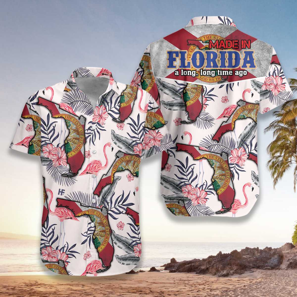 Florida Made In Long Time Hawaiian Shirt  Unisex  Adult  Hw5111