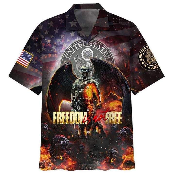 Freedom Is Not Free Veteran Memorial Hawaiian Shirt Unisex Adult Hw3567