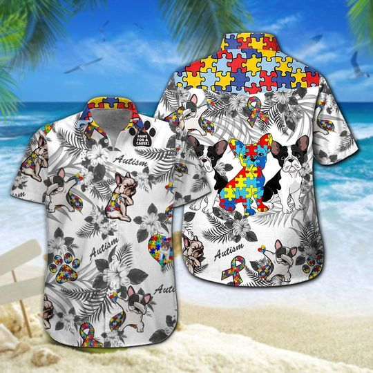French Bulldog - Autism C63 Hawaiian Shirt