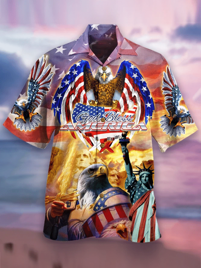 God Bless American Unisex Hawaiian Shirt Unisex Adult Hw2427 God Bless American Unisex Hawaiian Shirt Unisex Adult Hw2427