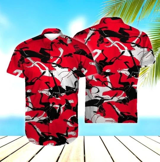 Greyhound Hawaiian Shirt  Unisex  Adult  Hw6057