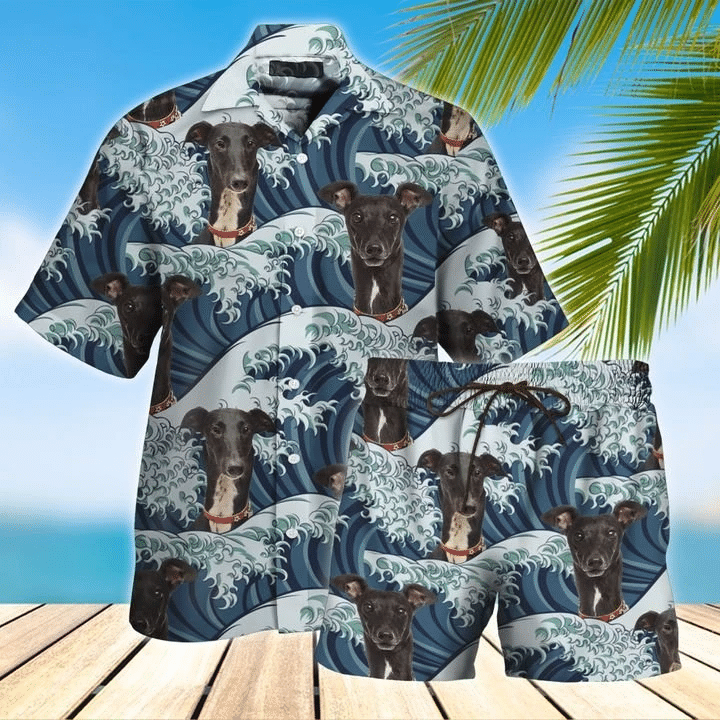 Greyhound Hawaiian Shirt Set  Unisex  Hs1072