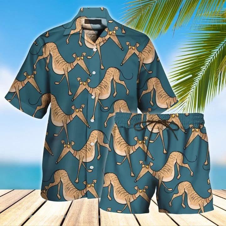 Greyhound Hawaiian Shirt Set  Unisex  Hs1082
