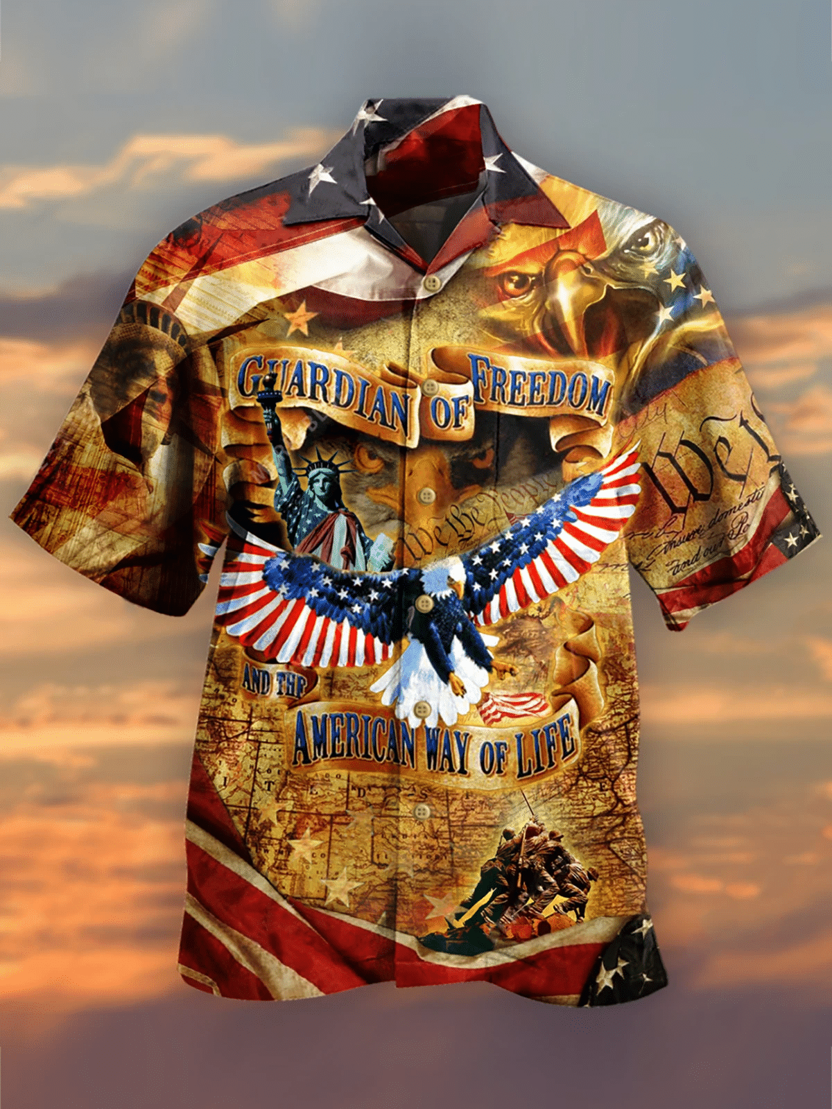 Guardian Of Freedom American Way Of Life - Independence Day Hawaiian Shirt Unisex Adult Hw4116 Guardian Of Freedom American Way Of Life - Independence Day Hawaiian Shirt Unisex Adult Hw4116