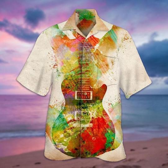 Guitar Girl Hawaiian Shirt  Unisex  Adult  Hw3724