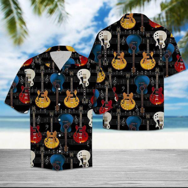 Guitar Hawaiian Shirt  Unisex  Adult  Hw1041