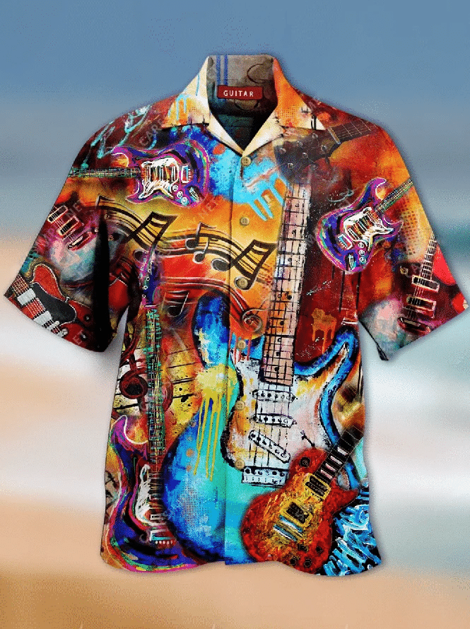 Guitar Hawaiian Shirt  Unisex  Adult  Hw2357