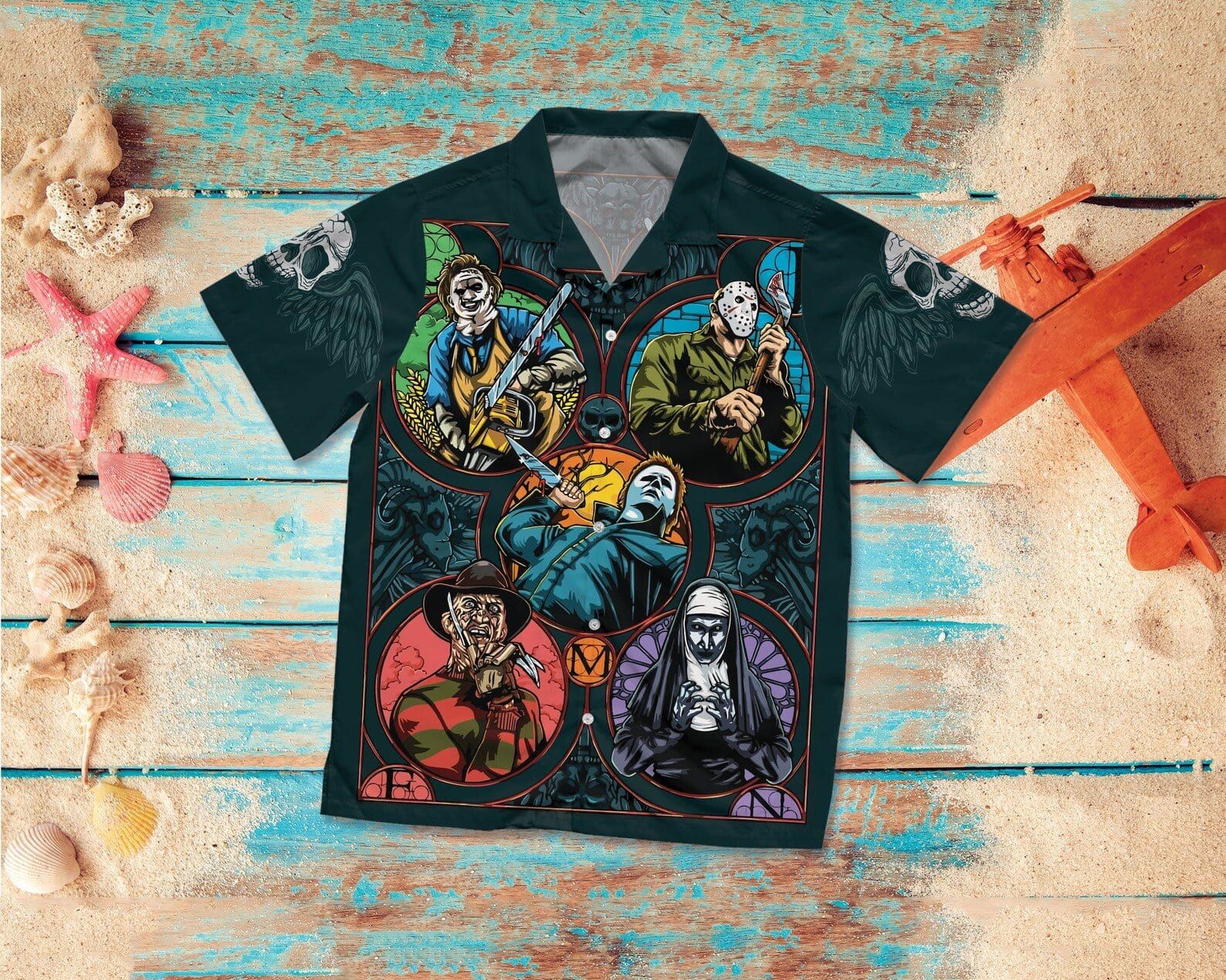 Halloween Horror Dont Mess With The Serial Killers Hawaiian Aloha Shirts Dh