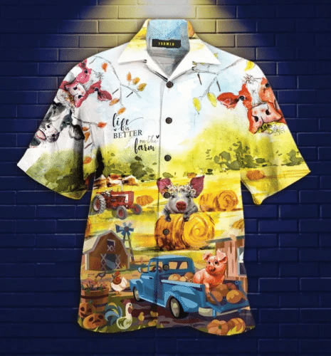 Happy Farmer Hawaiian Shirt  Unisex  Adult  Hw3804