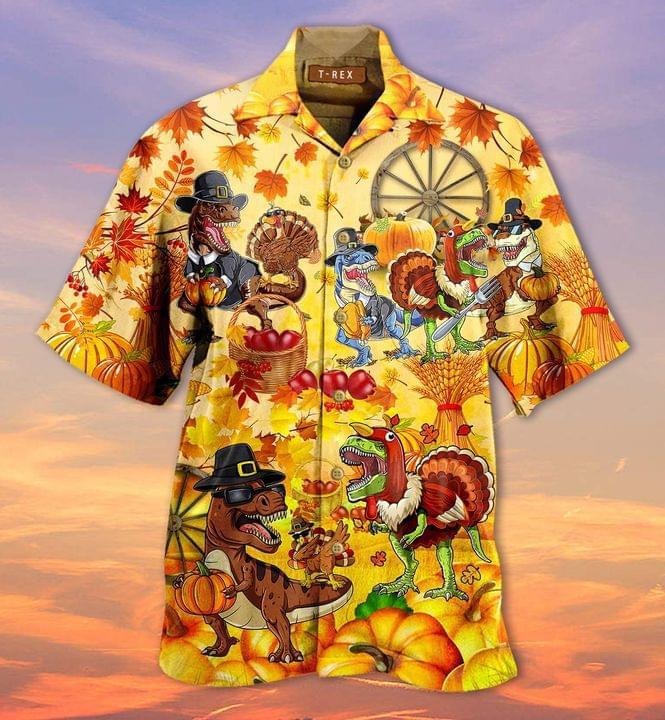 Happy Trexgiving Hawaiian Shirt Unisex Adult Hw2167