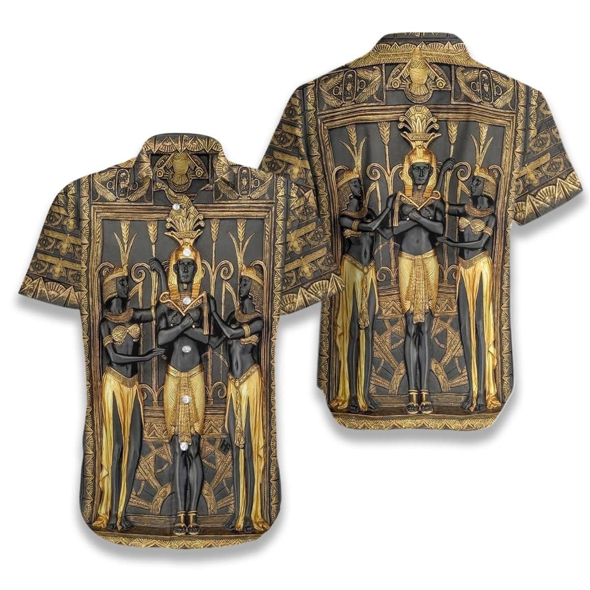 Hawaiian Aloha Shirts Ancient Egypt Pharaoh