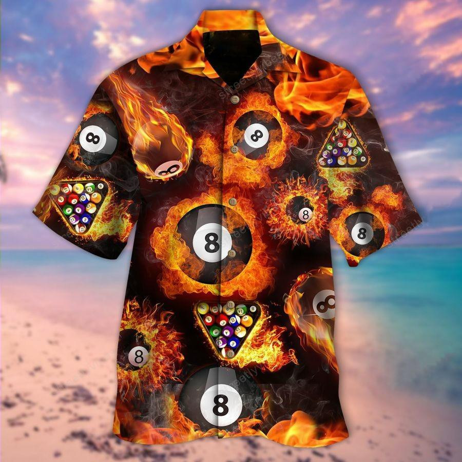 Hawaiian Aloha Shirts Billiards Play With Fire