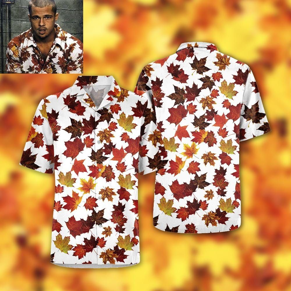 Hawaiian Aloha Shirts Brad Pitt Fight Club