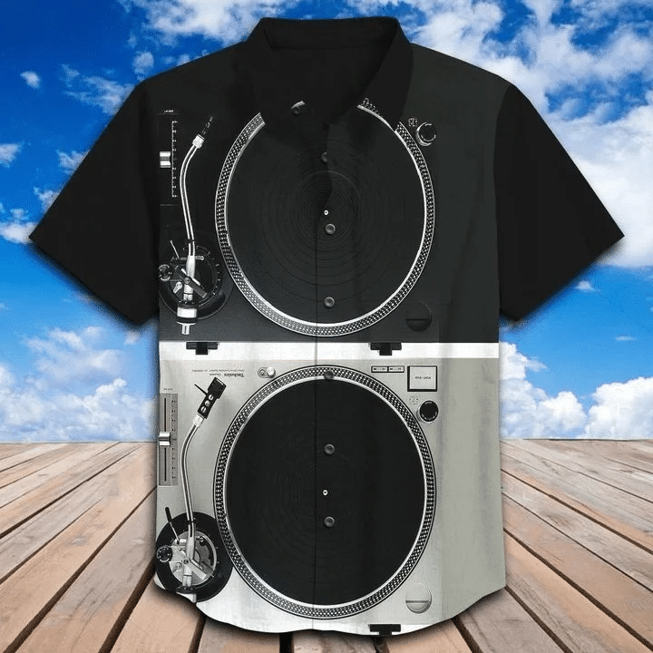 Hawaiian Aloha Shirts Dj Sound Chemise