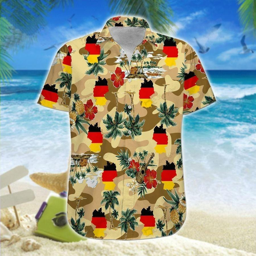 Hawaiian Aloha Shirts Germany Map