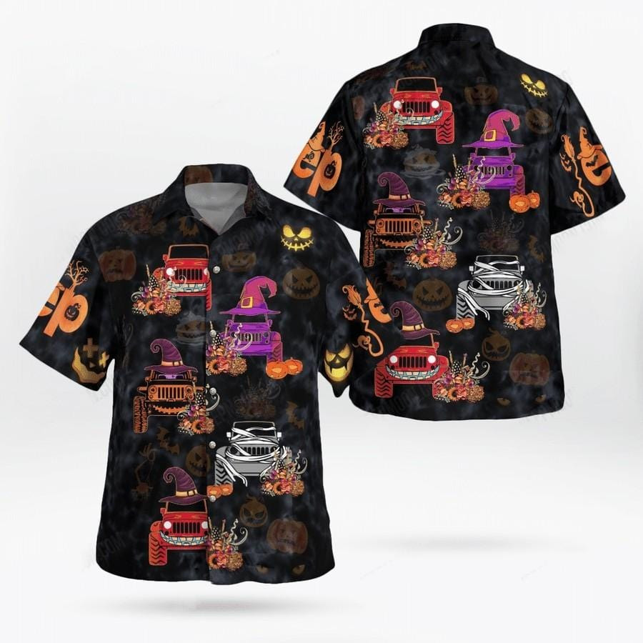 Hawaiian Aloha Shirts Jeep Halloween Vibes