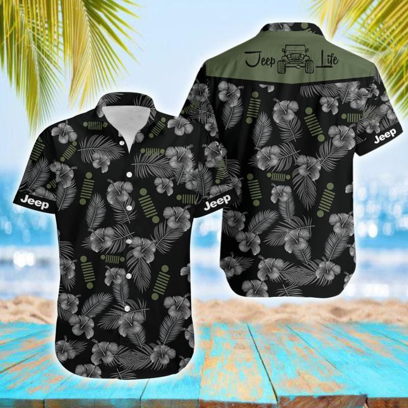 Hawaiian Aloha Shirts Jeep Life Pattern 210521V