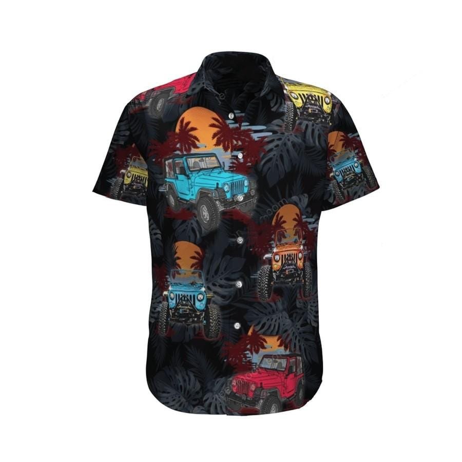 Hawaiian Aloha Shirts Jeep Sun Beach
