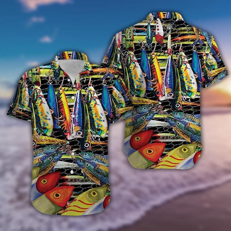 Hawaiian Aloha Shirts Love Catching Big Fishes 270421H