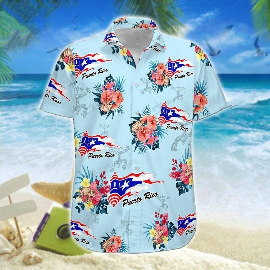 Hawaiian Aloha Shirts Puerto Rico Vintage Flowers