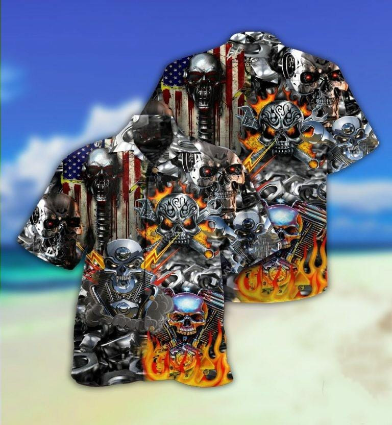 Hawaiian Aloha Shirts Skull Dont Fix Me