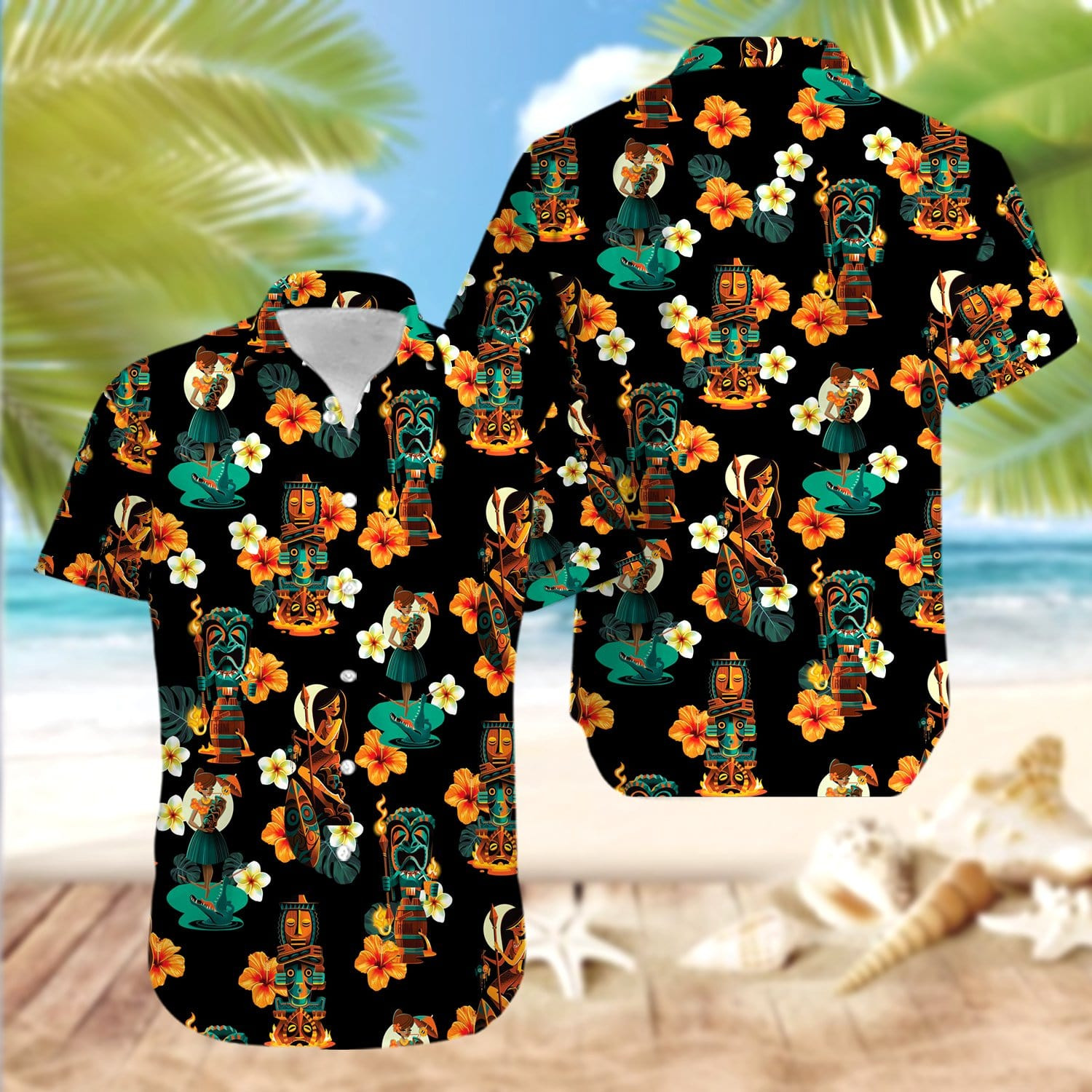 Hawaiian Aloha Shirts Tiki Portraits