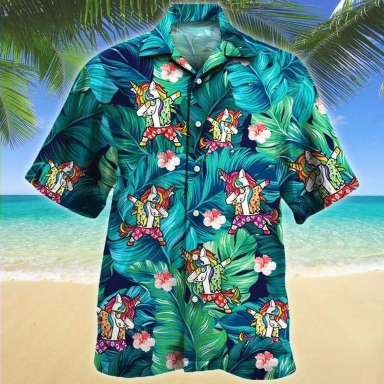 Hawaiian Aloha Shirts Unicorn Dabbing