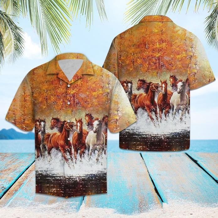 Herd Of Horses Hawaiian Shirt Unisex Adult Hw5488