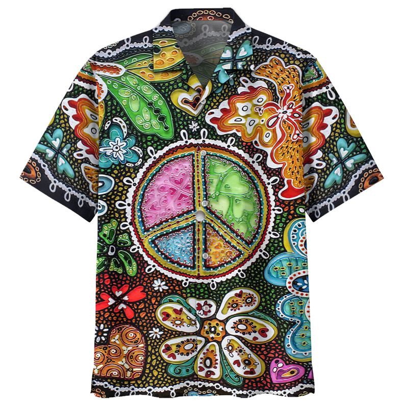 Hippie Peace Hawaiian Shirt Unisex Adult Hw3077