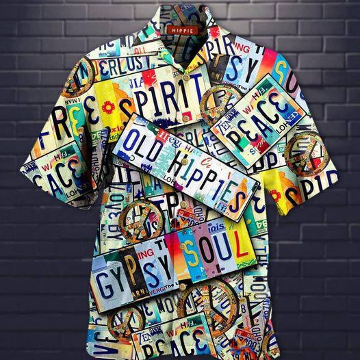 Hippies Hawaiian Shirt  Unisex  Adult  Hw2206