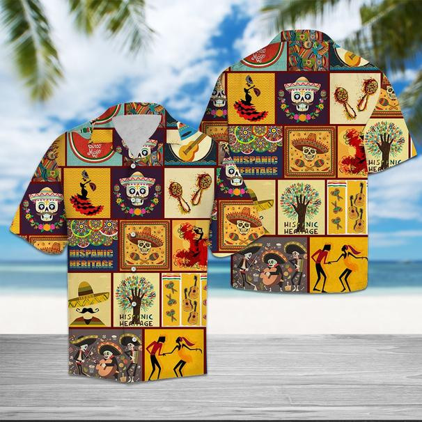 Hispanic Culture Heritage Hawaiian Shirt  Unisex  Adult  Hw5492