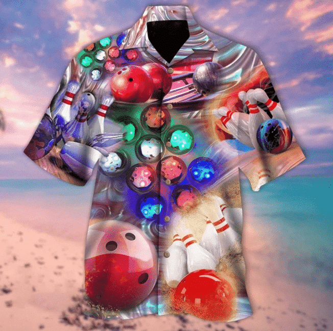 Hologram Super Strike Bowling Aloha Hawaiian Shirts