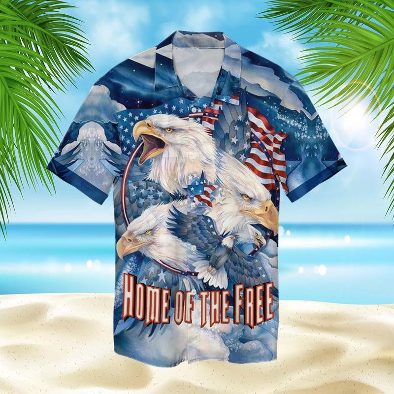 Home Of The Free Hawaiian Shirt  Unisex  Adult  Hw4488