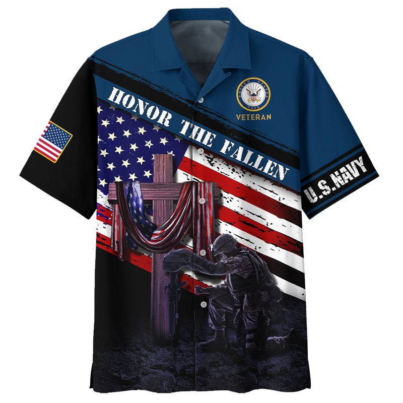 Honor The Fallen Hawaiian Shirt  Unisex  Adult  Hw5293