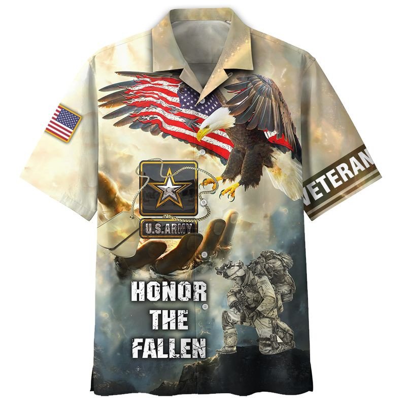 Honor The Fallen Hawaiian Shirt  Unisex  Adult  Hw5373