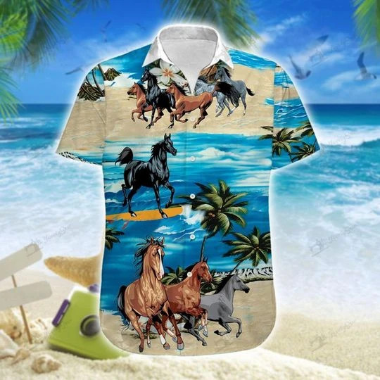 Horse Harness Hawaiian Shirt Unisex Adult Hw6069