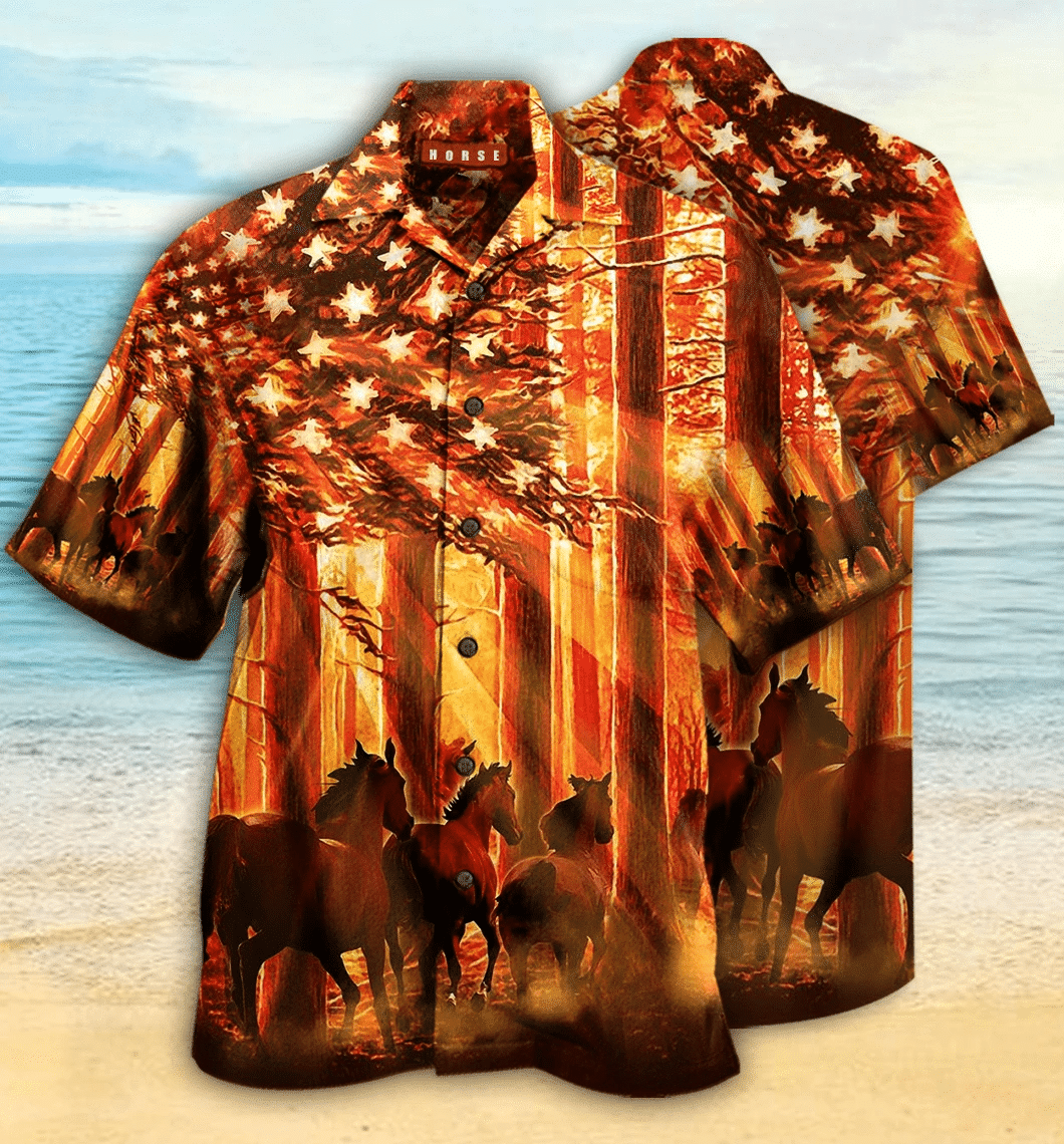Horse Hawaiian Shirt  Unisex  Adult  Hw3500