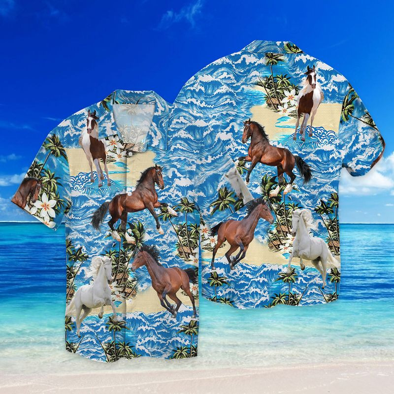 Horse Hawaiian Shirt  Unisex  Adult  Hw4387