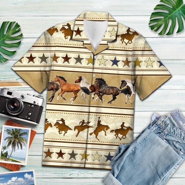 Horse Herd Hawaiian Shirt  Unisex  Adult  Hw3110