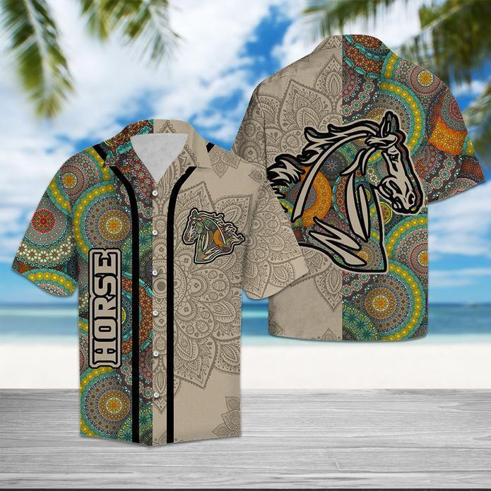 Horse Mandala Hawaiian Shirt  Unisex  Adult  Hw3113