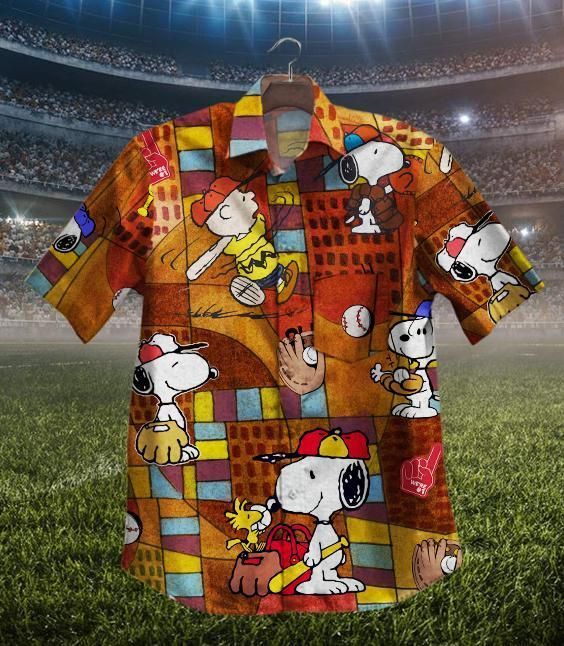 Hot Baseball Snoopy Vintage Hawaiian Shirt-Zx11685