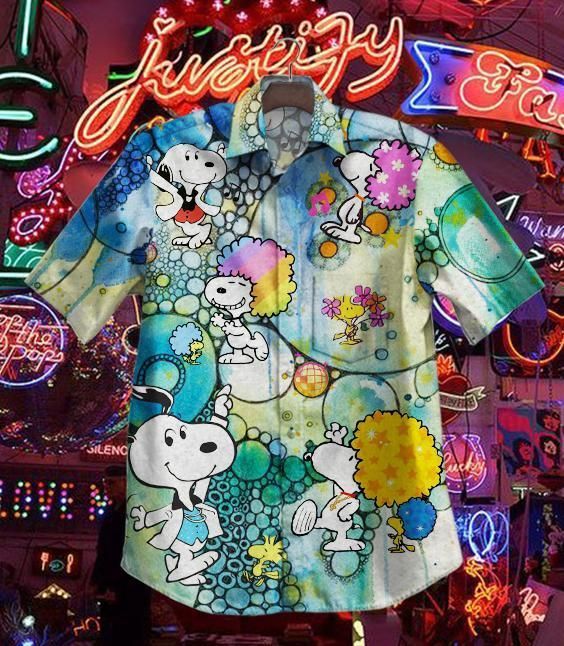 Hot Disco Music S Snoopy Vintage Hawaiian Shirt-Zx11602
