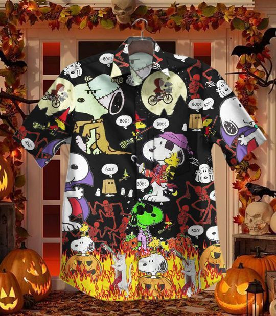 Hot Halloween Snoopy Vintage Hawaiian Shirt